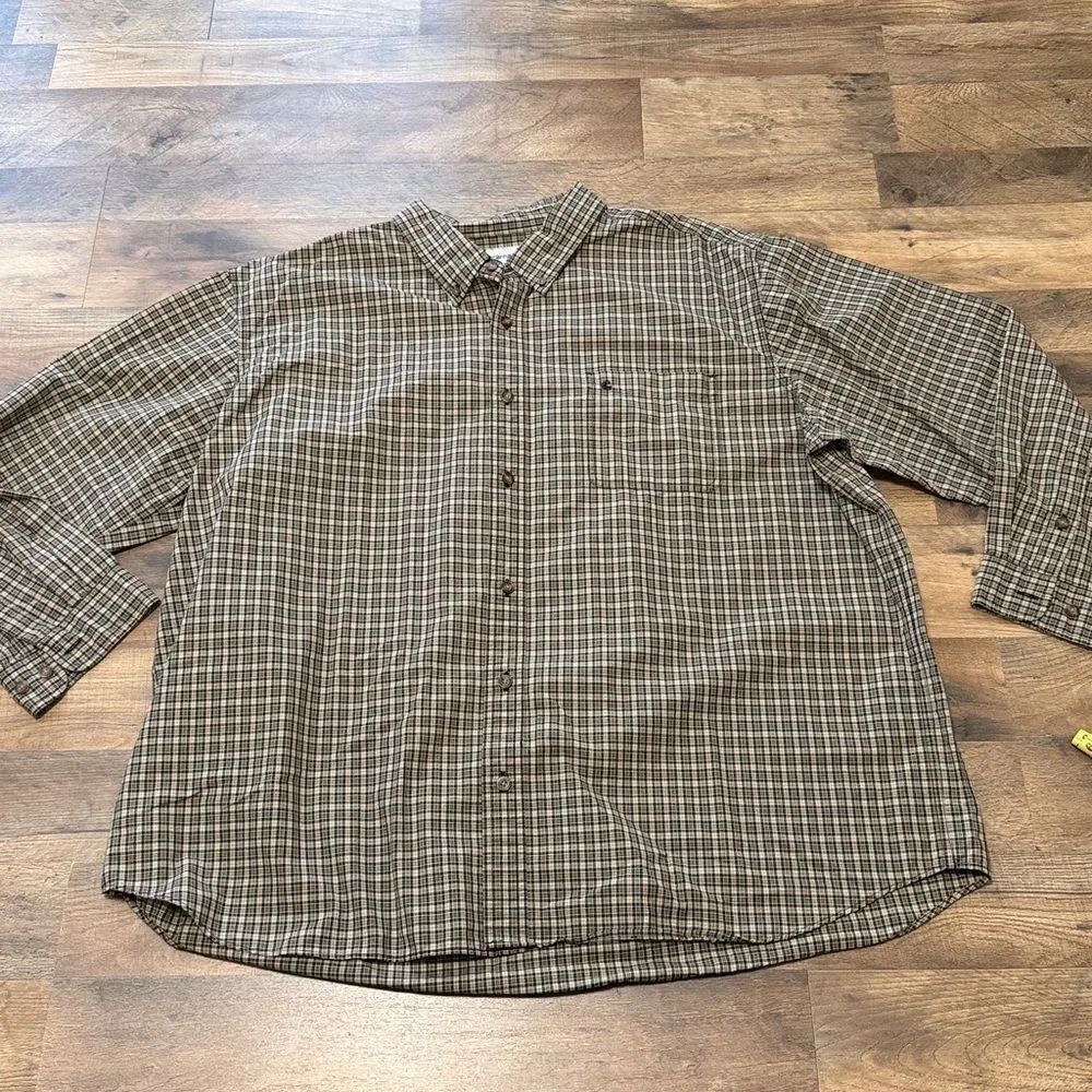 Carhartt long sleeve button down shirt size 4XL